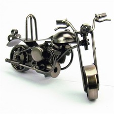 Bronze Tone Metal Motorbike