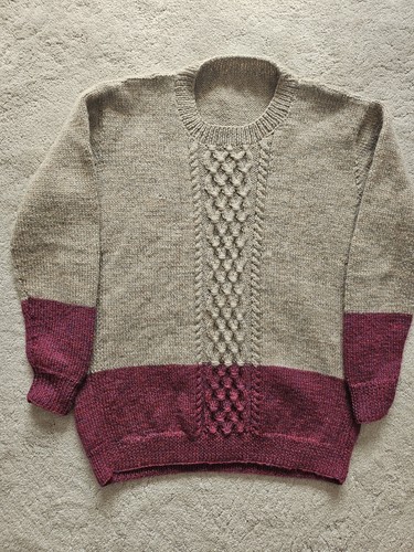 Ladies hand knitted - crewe, neck