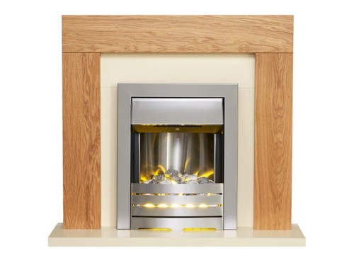 Adam dakota fireplace oak - fireplace,