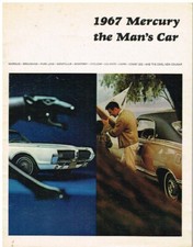 MERCURY MARQUIS COUGAR P.LANE CAPRI CYCLONE CALIENTE MONTEREY '67 SALES BROCHURE