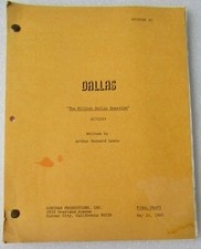ORIGINAL 1982 DALLAS TV SCRIPT