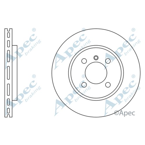 Brake discs vented - 2x,