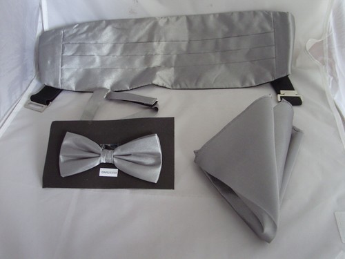 Silver grey mens polyester - silver,