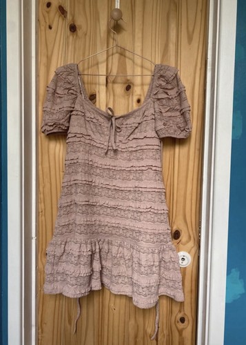 New look ladies pink - new, crinkle