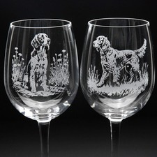 English setter dog crystal - english,