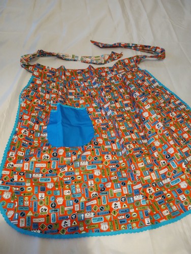 Vintage kitchen half apron - vintage,