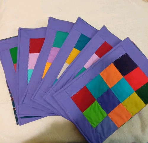 Purple patchwork quilt - purple, look