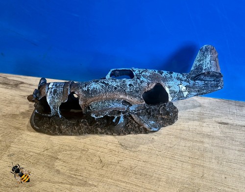 Crashed fighter plane wreck - plane,