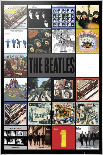 The beatles albums maxi poster - beatles,