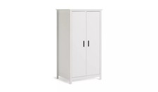 2 Door Short Wardrobe White