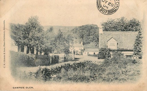 Campsie glen postcard - glen,