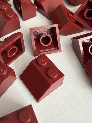 Lot lego pieces dark red - lot,