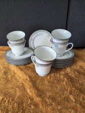 Legendary By Noritake - Lunceford 3884 - Set Of 6 Cups Saucers Side Plates Trios