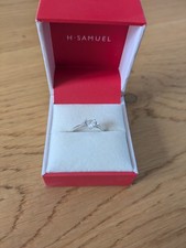 H Samuel 9ct White Gold I Love