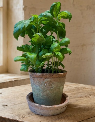 Antique terracotta planter - antique,