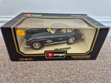 1/18 BURAGO CLASSIC 1954 MERCEDES BENZ 300SL BLUE DIECAST MODEL CAR BOXED