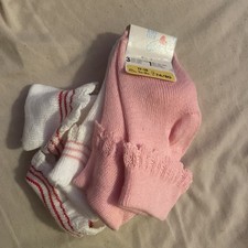 Baby Girls Frilly Socks 3 Pack