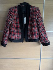 River Island Size 12 Red Black