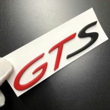 Red Black GTS Racing Badge Car
