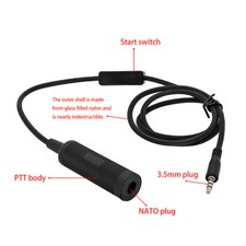 3.5mm Plug Adapter Phone PTT US NATO Nexus U93 TP120 Military Plug