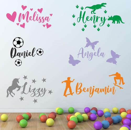 Personalised name wall sticker - name,