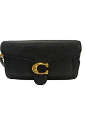 Coach Tabby 26 Bag Black Leather With Gold Tone Buckle Shoulder Bag Accessory