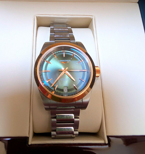 Longines conquest 34mm green - conquest,