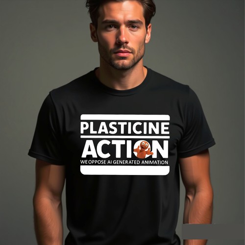 Plasticine action shirt ai - plasticine, t-shirt,ai