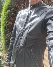 Vintage Brooks Cafe Racer Leather Jacket Black Size 38 Made in USA