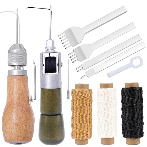 Leather craft tools kit - craft,