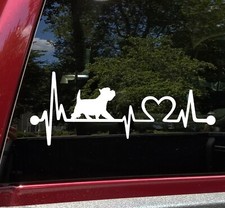 Westie Heartbeat Vinyl Decal |