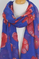 Poppy Royal Blue Print Ladies