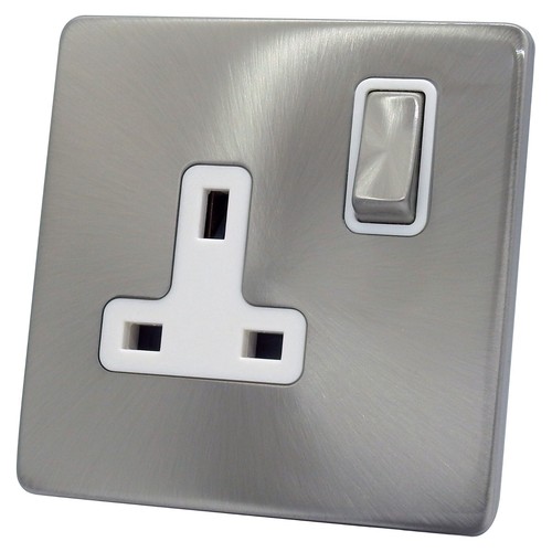 Brushed satin chrome - chrome, screwless