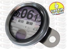 Motorcycle Scooter Quad Road Tax Disc Holder Stainless Steel And Chrome