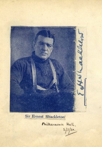 Ernest shackleton autographed - shackleton,