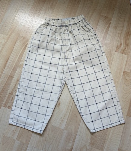 Zara cream blue check - cream, wide