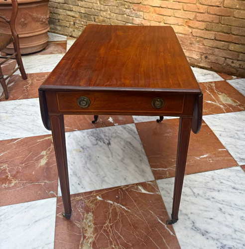 Antique edwardian brown wood - edwardian,