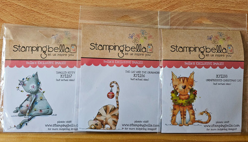 Stamping bella christmas cat - stamping,