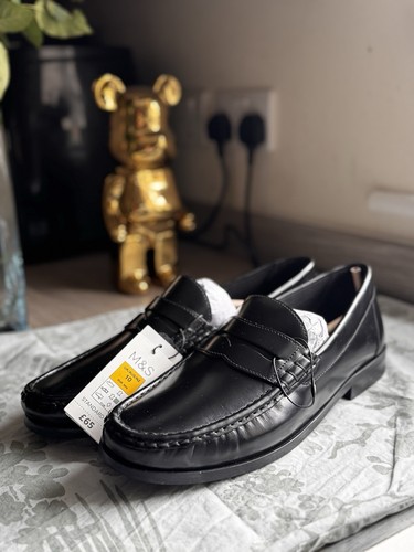 Mans leather shoes size - mans, m&s