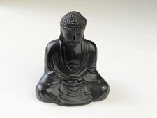 Black Resin Buddha Meditating