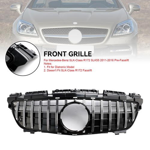 Chrome front radiator grill - front,