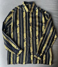 Versace Silk Chain Shirt Size