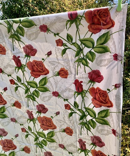 Large retro mid century floral - mid,