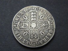 1673 Charles II 2nd Silver