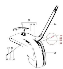 Vespa PX LML T5 Front Mudguard