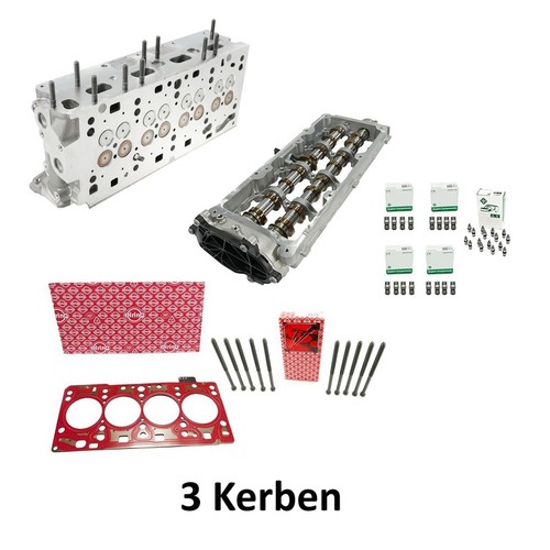 Cylinder head with valves - cylinder,