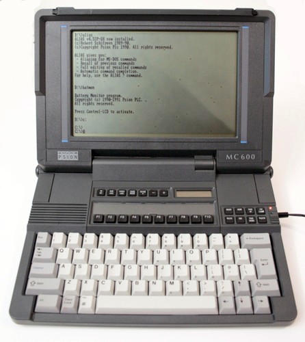 Psion 600 computer with - mc-600,