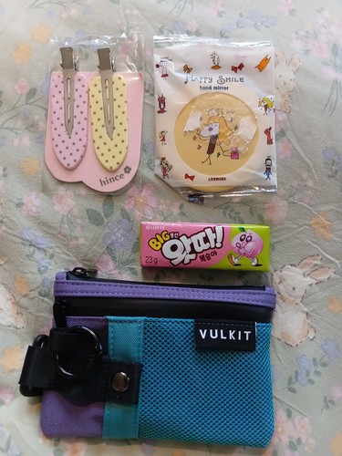 Lovely blue and purple purse - and,