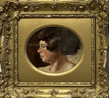 Antique Oil Painting Portrait