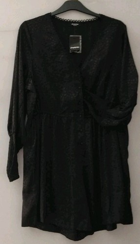 Simply black satin leopard - simply, be